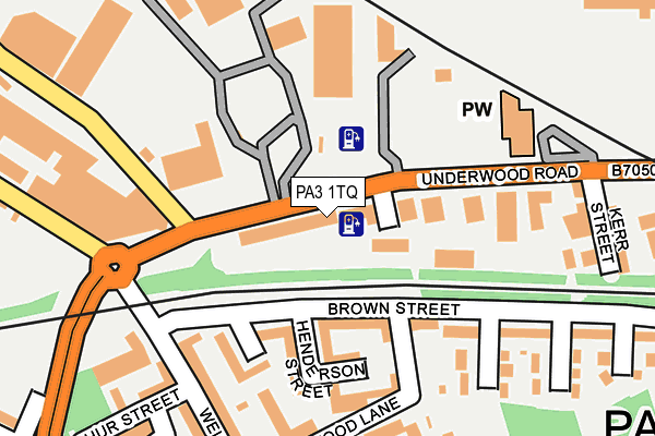 PA3 1TQ map - OS OpenMap – Local (Ordnance Survey) PA3 1TQ map - OS OpenMap – Local (Ordnance Survey)