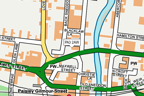 PA3 2AW map - OS OpenMap – Local (Ordnance Survey) PA3 2AW map - OS OpenMap – Local (Ordnance Survey)