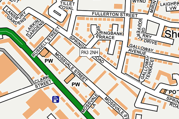 PA3 2NH map - OS OpenMap – Local (Ordnance Survey) PA3 2NH map - OS OpenMap – Local (Ordnance Survey)