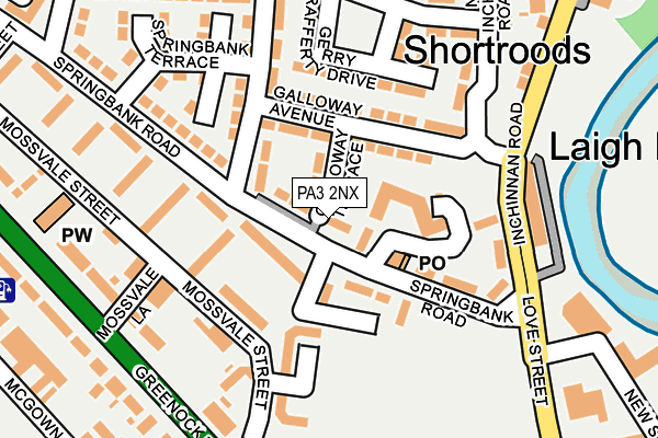 PA3 2NX map - OS OpenMap – Local (Ordnance Survey) PA3 2NX map - OS OpenMap – Local (Ordnance Survey)