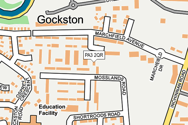 PA3 2QR map - OS OpenMap – Local (Ordnance Survey) PA3 2QR map - OS OpenMap – Local (Ordnance Survey)