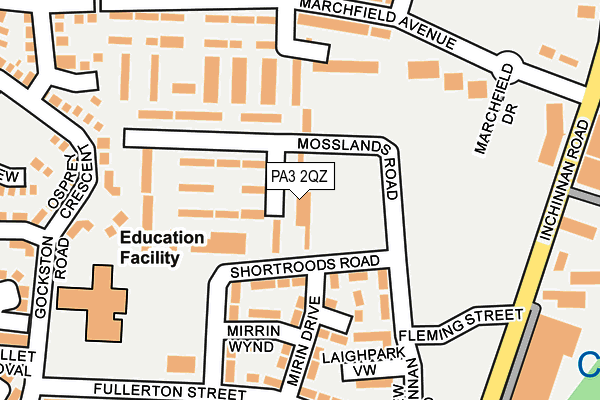 PA3 2QZ map - OS OpenMap – Local (Ordnance Survey) PA3 2QZ map - OS OpenMap – Local (Ordnance Survey)