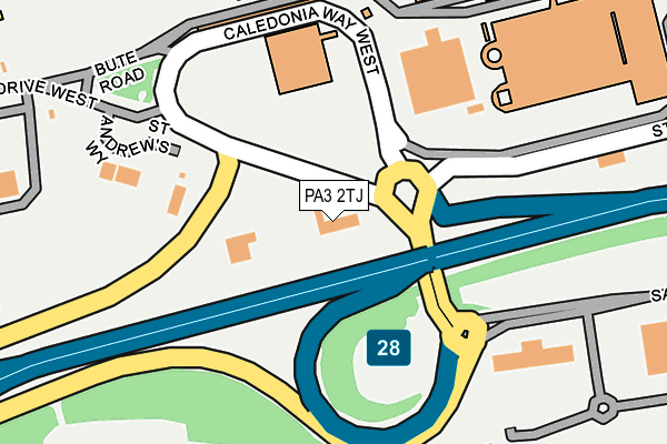 PA3 2TJ map - OS OpenMap – Local (Ordnance Survey) PA3 2TJ map - OS OpenMap – Local (Ordnance Survey)