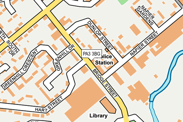 PA3 3BG map - OS OpenMap – Local (Ordnance Survey) PA3 3BG map - OS OpenMap – Local (Ordnance Survey)