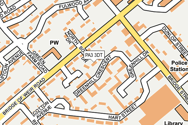 PA3 3DT map - OS OpenMap – Local (Ordnance Survey) PA3 3DT map - OS OpenMap – Local (Ordnance Survey)