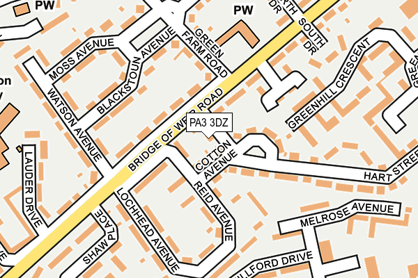 PA3 3DZ map - OS OpenMap – Local (Ordnance Survey) PA3 3DZ map - OS OpenMap – Local (Ordnance Survey)