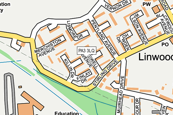 PA3 3LQ map - OS OpenMap – Local (Ordnance Survey) PA3 3LQ map - OS OpenMap – Local (Ordnance Survey)