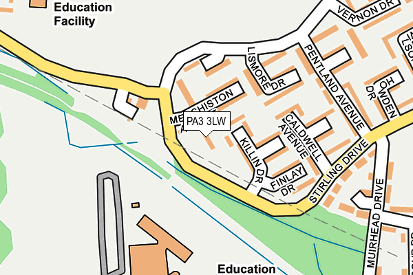 PA3 3LW map - OS OpenMap – Local (Ordnance Survey) PA3 3LW map - OS OpenMap – Local (Ordnance Survey)