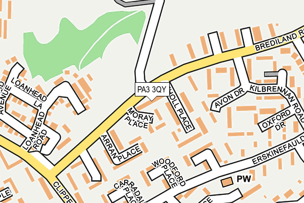 PA3 3QY map - OS OpenMap – Local (Ordnance Survey) PA3 3QY map - OS OpenMap – Local (Ordnance Survey)