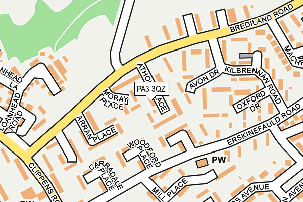 PA3 3QZ map - OS OpenMap – Local (Ordnance Survey) PA3 3QZ map - OS OpenMap – Local (Ordnance Survey)