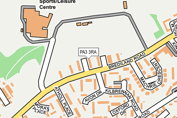 PA3 3RA map - OS OpenMap – Local (Ordnance Survey) PA3 3RA map - OS OpenMap – Local (Ordnance Survey)