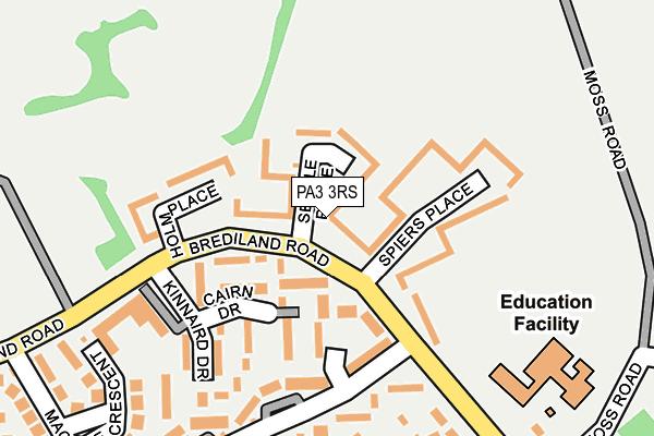 PA3 3RS map - OS OpenMap – Local (Ordnance Survey) PA3 3RS map - OS OpenMap – Local (Ordnance Survey)