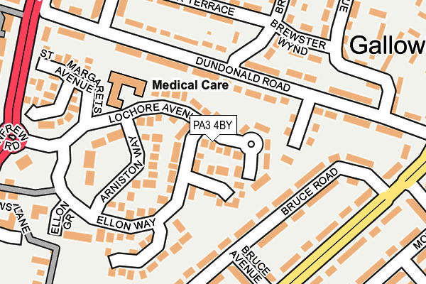 PA3 4BY map - OS OpenMap – Local (Ordnance Survey) PA3 4BY map - OS OpenMap – Local (Ordnance Survey)