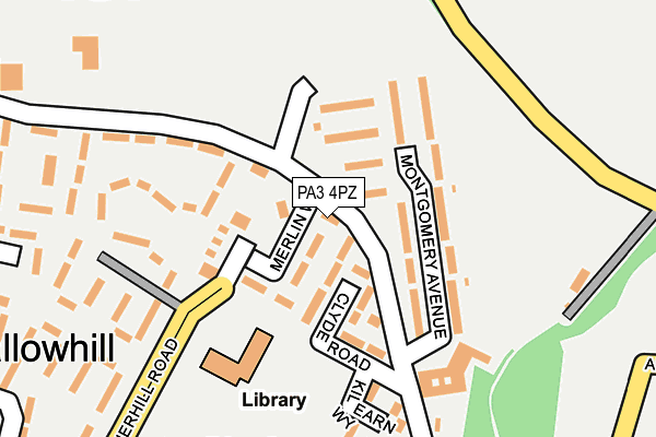 PA3 4PZ map - OS OpenMap – Local (Ordnance Survey) PA3 4PZ map - OS OpenMap – Local (Ordnance Survey)