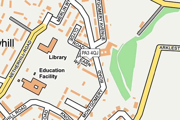 PA3 4QJ map - OS OpenMap – Local (Ordnance Survey) PA3 4QJ map - OS OpenMap – Local (Ordnance Survey)