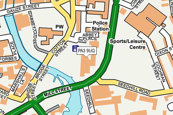 PA3 9UQ map - OS OpenMap – Local (Ordnance Survey) PA3 9UQ map - OS OpenMap – Local (Ordnance Survey)