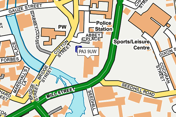 PA3 9UW map - OS OpenMap – Local (Ordnance Survey) PA3 9UW map - OS OpenMap – Local (Ordnance Survey)
