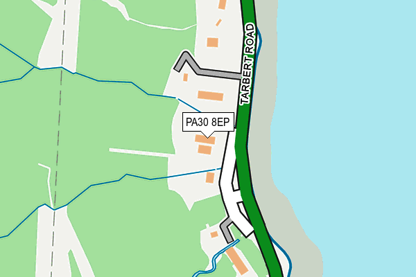 PA30 8EP map - OS OpenMap – Local (Ordnance Survey)