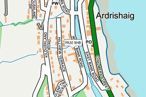 PA30 8HB map - OS OpenMap – Local (Ordnance Survey) PA30 8HB map - OS OpenMap – Local (Ordnance Survey)