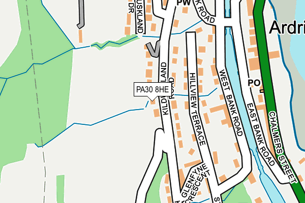 PA30 8HE map - OS OpenMap – Local (Ordnance Survey) PA30 8HE map - OS OpenMap – Local (Ordnance Survey)