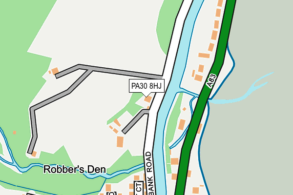 PA30 8HJ map - OS OpenMap – Local (Ordnance Survey) PA30 8HJ map - OS OpenMap – Local (Ordnance Survey)