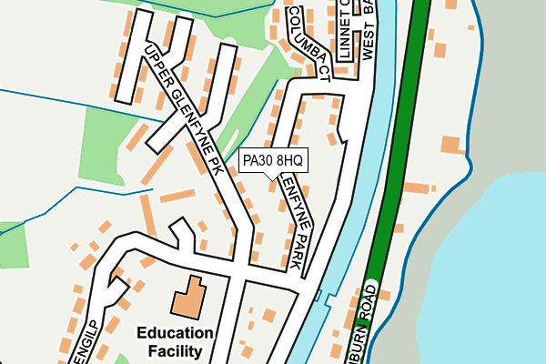 PA30 8HQ map - OS OpenMap – Local (Ordnance Survey) PA30 8HQ map - OS OpenMap – Local (Ordnance Survey)