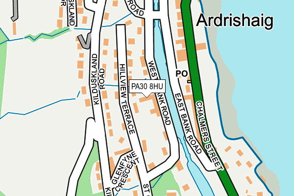 PA30 8HU map - OS OpenMap – Local (Ordnance Survey) PA30 8HU map - OS OpenMap – Local (Ordnance Survey)