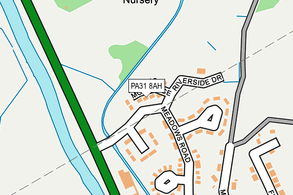 PA31 8AH map - OS OpenMap – Local (Ordnance Survey) PA31 8AH map - OS OpenMap – Local (Ordnance Survey)