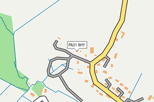 PA31 8HY map - OS OpenMap – Local (Ordnance Survey) PA31 8HY map - OS OpenMap – Local (Ordnance Survey)