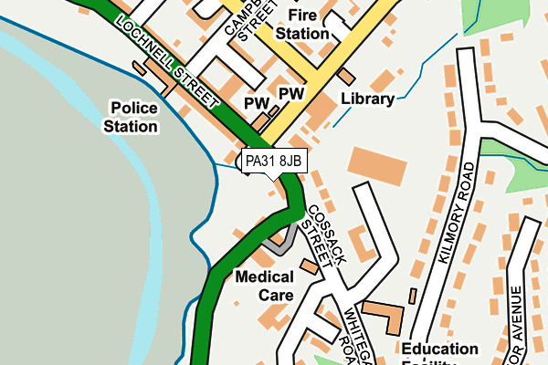 PA31 8JB map - OS OpenMap – Local (Ordnance Survey) PA31 8JB map - OS OpenMap – Local (Ordnance Survey)