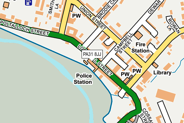PA31 8JJ map - OS OpenMap – Local (Ordnance Survey) PA31 8JJ map - OS OpenMap – Local (Ordnance Survey)