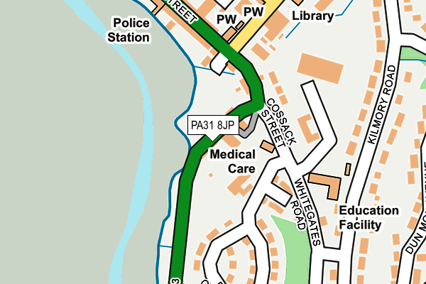 PA31 8JP map - OS OpenMap – Local (Ordnance Survey) PA31 8JP map - OS OpenMap – Local (Ordnance Survey)