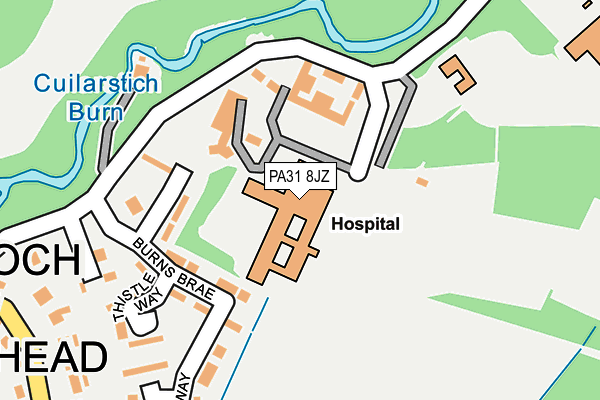 PA31 8JZ map - OS OpenMap – Local (Ordnance Survey) PA31 8JZ map - OS OpenMap – Local (Ordnance Survey)