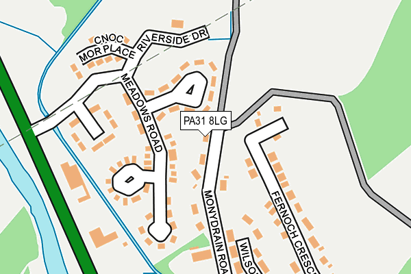 PA31 8LG map - OS OpenMap – Local (Ordnance Survey) PA31 8LG map - OS OpenMap – Local (Ordnance Survey)