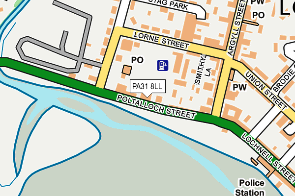PA31 8LL map - OS OpenMap – Local (Ordnance Survey) PA31 8LL map - OS OpenMap – Local (Ordnance Survey)