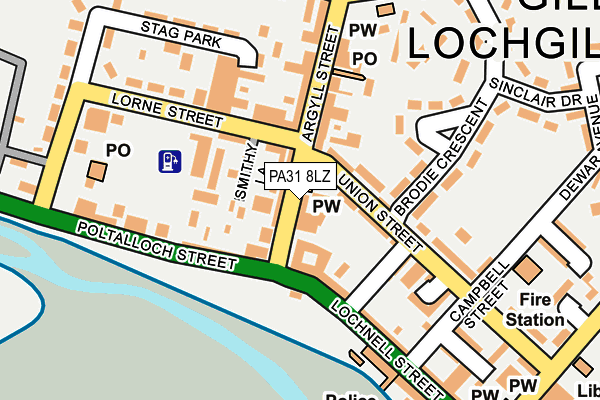 PA31 8LZ map - OS OpenMap – Local (Ordnance Survey) PA31 8LZ map - OS OpenMap – Local (Ordnance Survey)