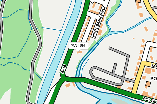 PA31 8NJ map - OS OpenMap – Local (Ordnance Survey) PA31 8NJ map - OS OpenMap – Local (Ordnance Survey)