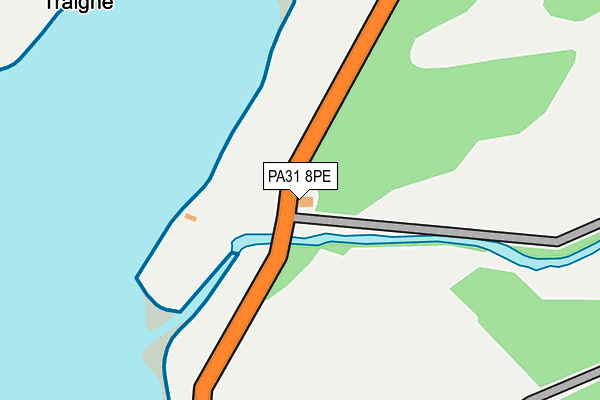 PA31 8PE map - OS OpenMap – Local (Ordnance Survey) PA31 8PE map - OS OpenMap – Local (Ordnance Survey)