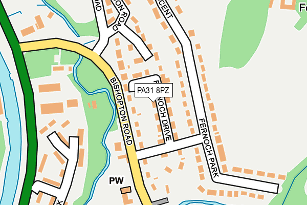 PA31 8PZ map - OS OpenMap – Local (Ordnance Survey) PA31 8PZ map - OS OpenMap – Local (Ordnance Survey)