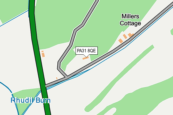 PA31 8QE map - OS OpenMap – Local (Ordnance Survey) PA31 8QE map - OS OpenMap – Local (Ordnance Survey)