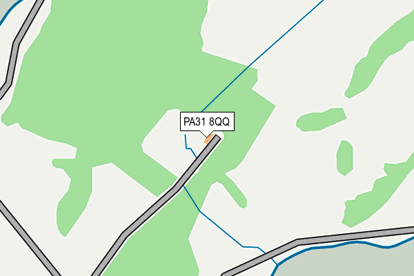 PA31 8QQ map - OS OpenMap – Local (Ordnance Survey) PA31 8QQ map - OS OpenMap – Local (Ordnance Survey)