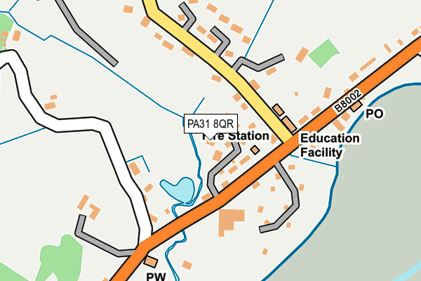 PA31 8QR map - OS OpenMap – Local (Ordnance Survey) PA31 8QR map - OS OpenMap – Local (Ordnance Survey)