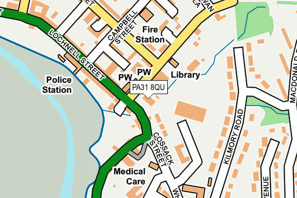 PA31 8QU map - OS OpenMap – Local (Ordnance Survey) PA31 8QU map - OS OpenMap – Local (Ordnance Survey)