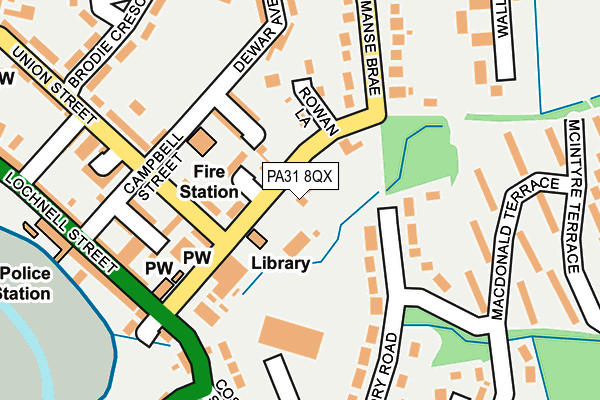 PA31 8QX map - OS OpenMap – Local (Ordnance Survey) PA31 8QX map - OS OpenMap – Local (Ordnance Survey)