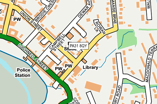 PA31 8QY map - OS OpenMap – Local (Ordnance Survey)