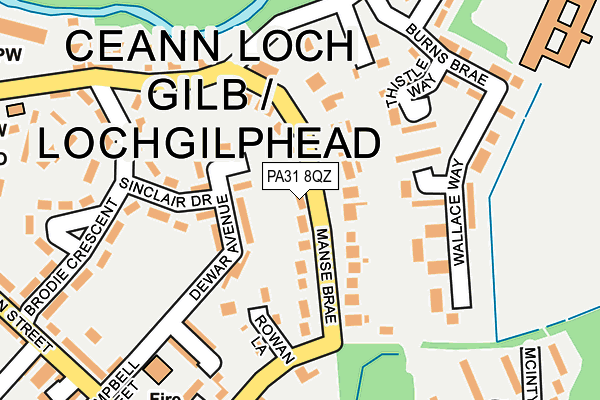 PA31 8QZ map - OS OpenMap – Local (Ordnance Survey) PA31 8QZ map - OS OpenMap – Local (Ordnance Survey)