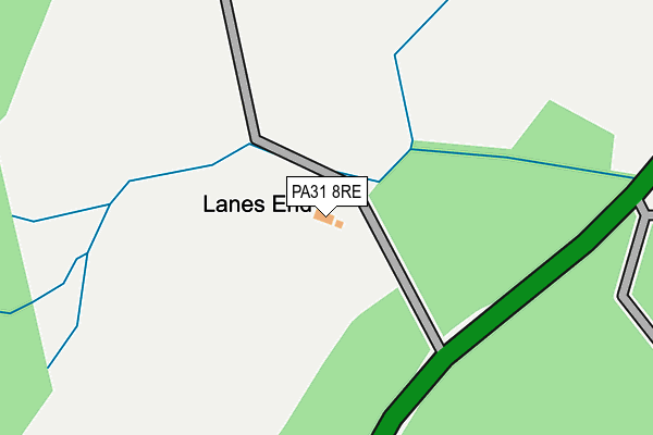 PA31 8RE map - OS OpenMap – Local (Ordnance Survey) PA31 8RE map - OS OpenMap – Local (Ordnance Survey)