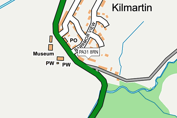 PA31 8RN map - OS OpenMap – Local (Ordnance Survey) PA31 8RN map - OS OpenMap – Local (Ordnance Survey)