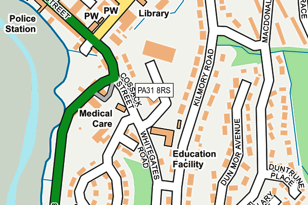 PA31 8RS map - OS OpenMap – Local (Ordnance Survey)