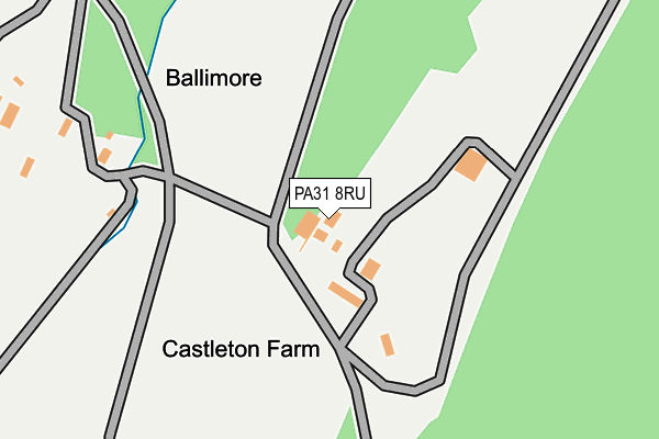 PA31 8RU map - OS OpenMap – Local (Ordnance Survey) PA31 8RU map - OS OpenMap – Local (Ordnance Survey)